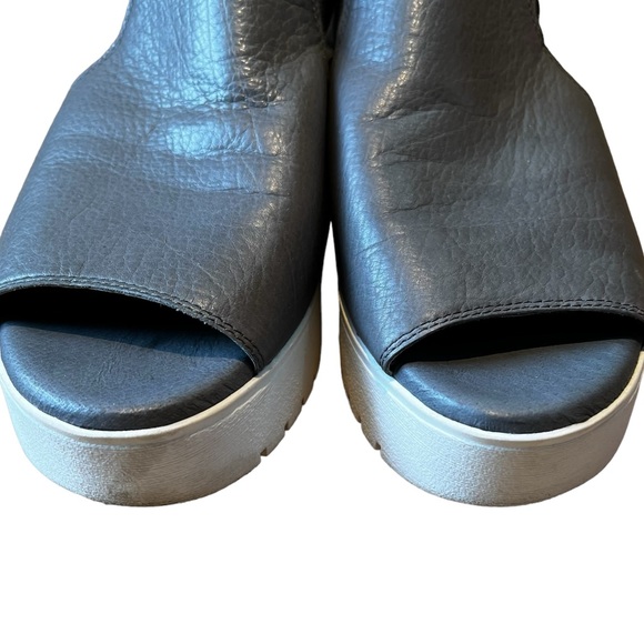 🌺 Django & Juliette Ozie Leather Open Toe Platform Sandals 41 - Picture 5 of 12